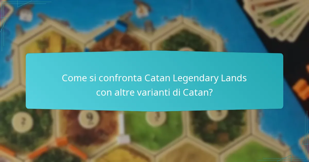 Quali sono i colpi di scena del gameplay in Catan Legendary Lands?
