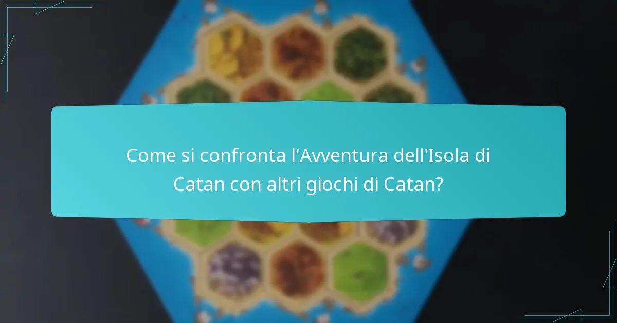 Qual è il layout della mappa dell’Avventura dell’Isola di Catan?