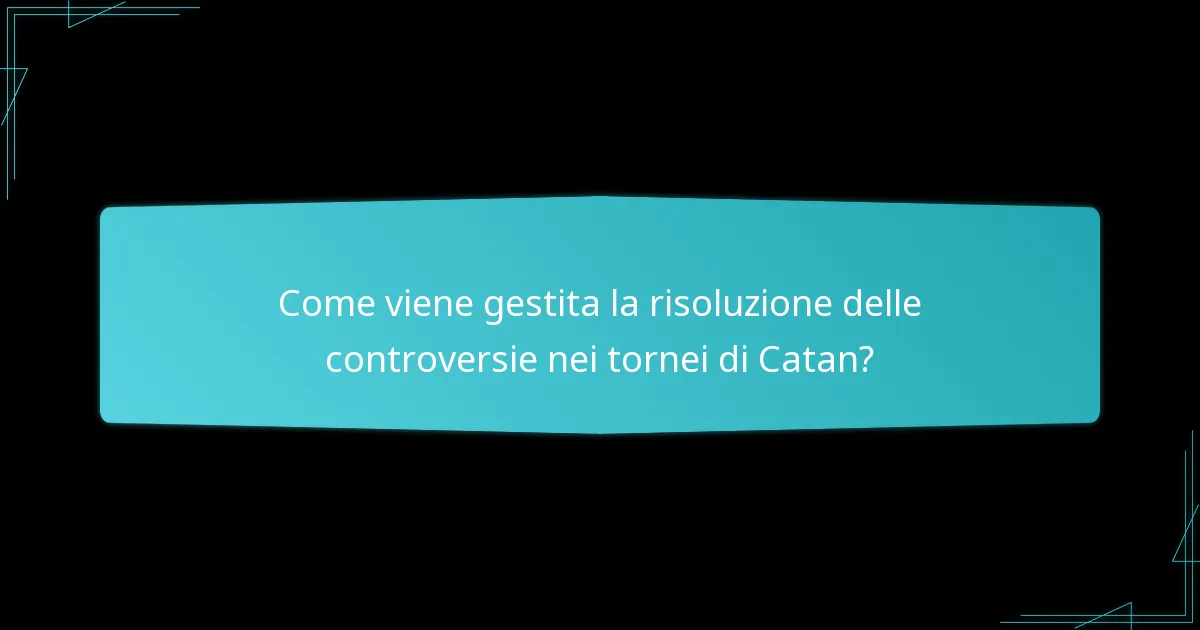 Quali sono le aspettative per la condotta dei giocatori nei tornei di Catan?