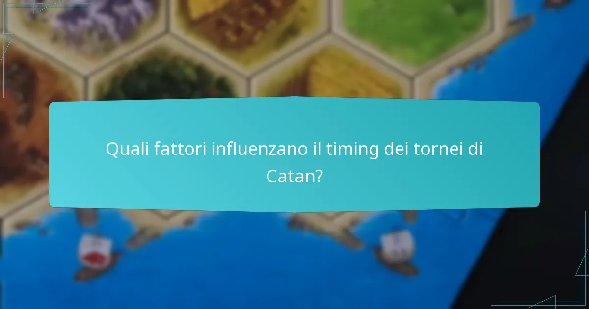 Come è strutturato il programma dell’evento per i tornei di Catan?